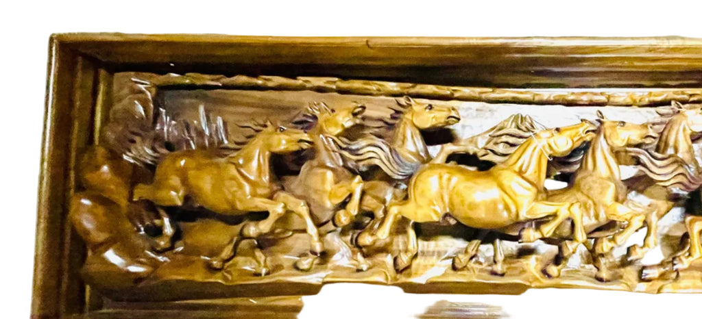 8 Hours Running in teak wood from Indonesia handmade