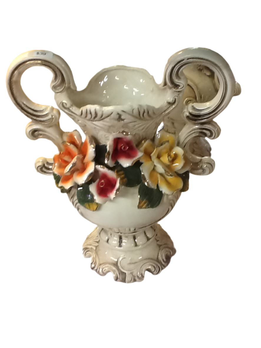 CERAMIC REPLICATE OF CAPODIMONTE VASE