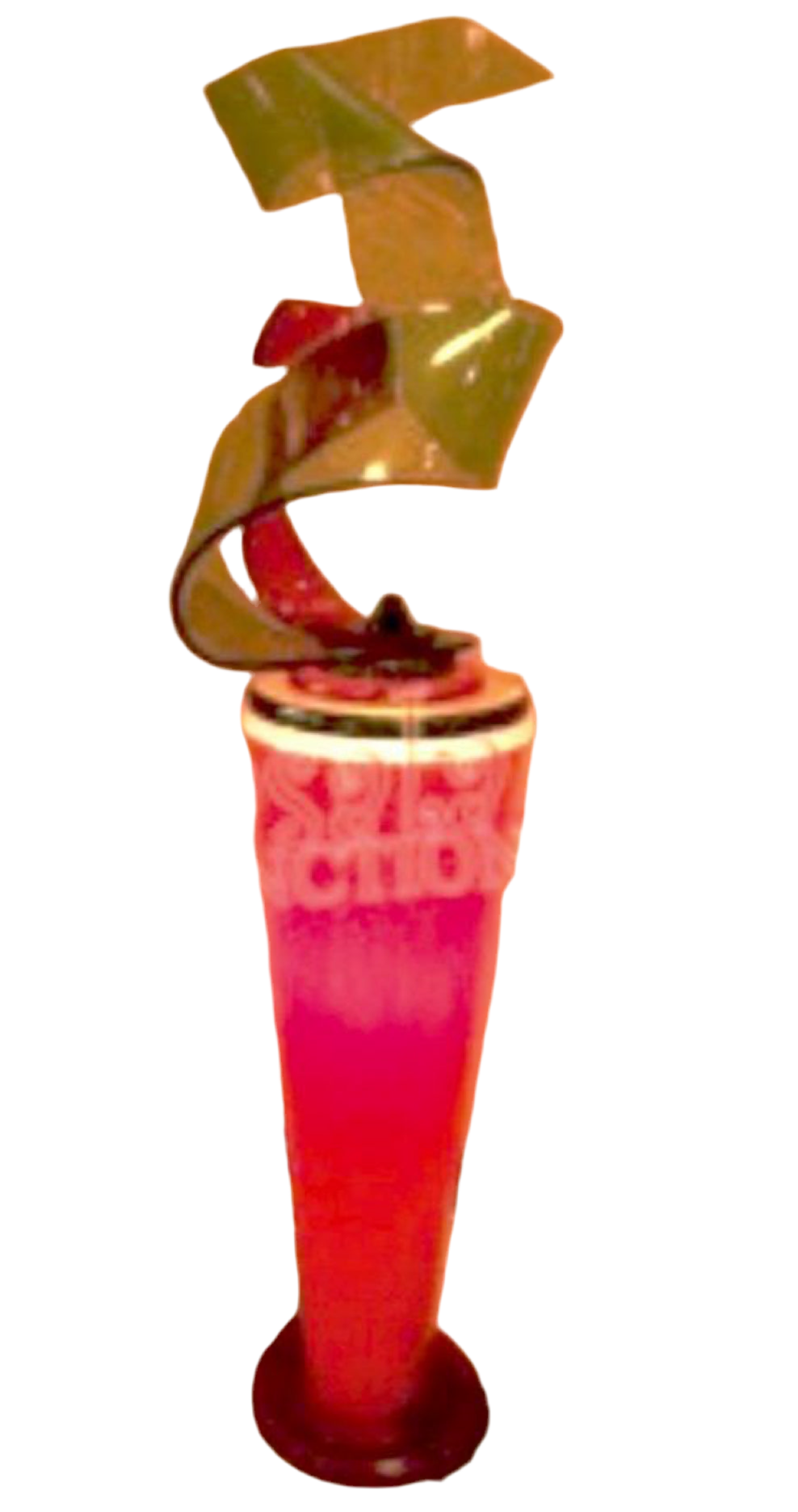 Haziza pedestal with the light in red