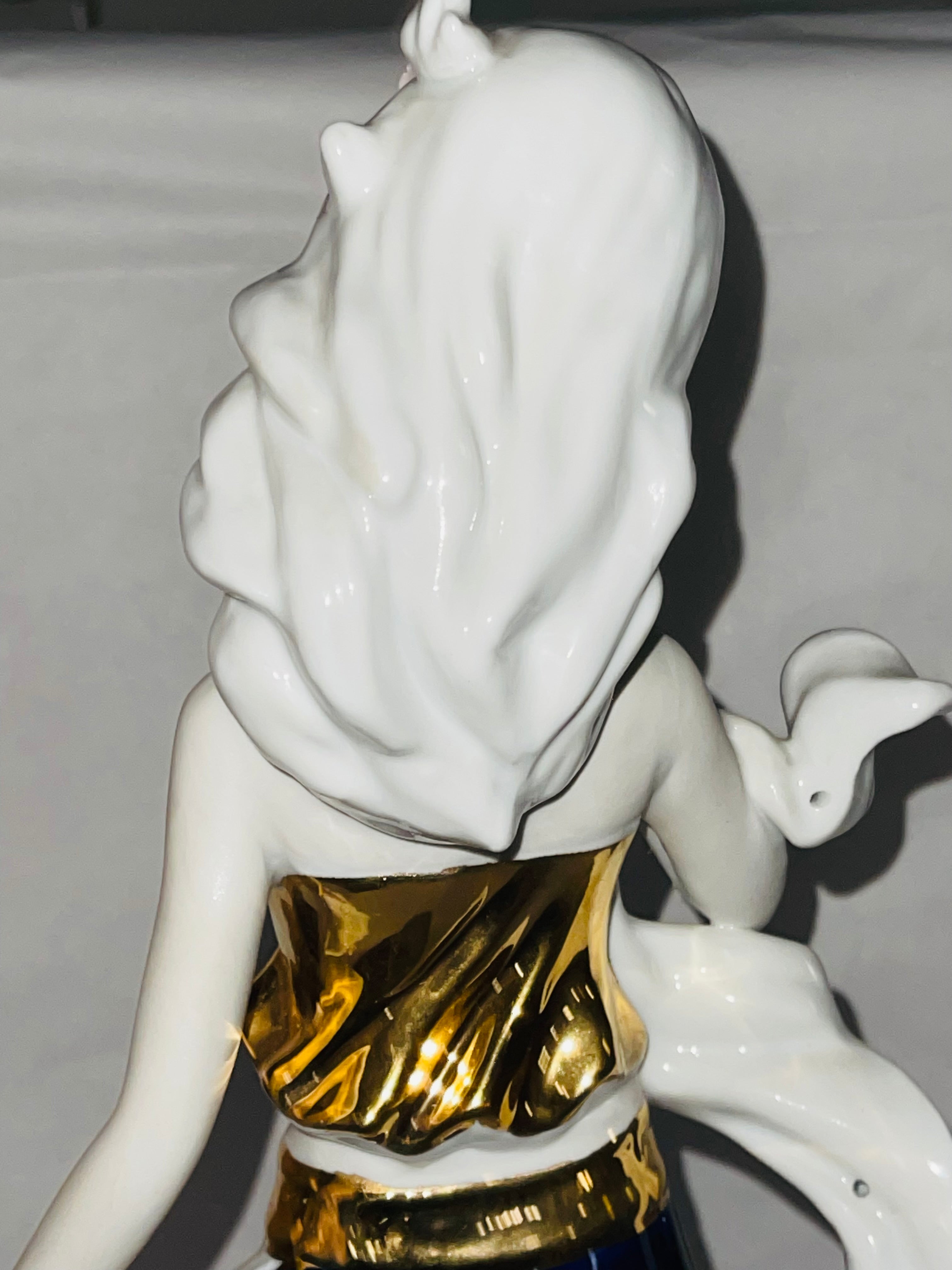 Girl In Blue ceramic figure sculpture Spain