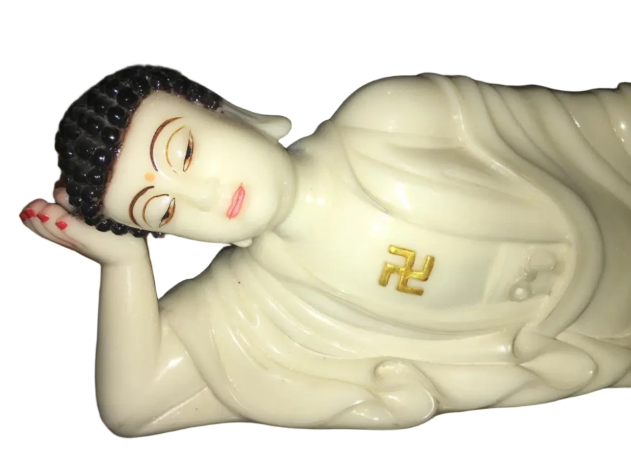 Zen Buddha relaxing mood and lying down