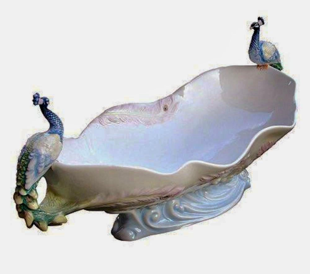 Two Peacock Porcelain Dish