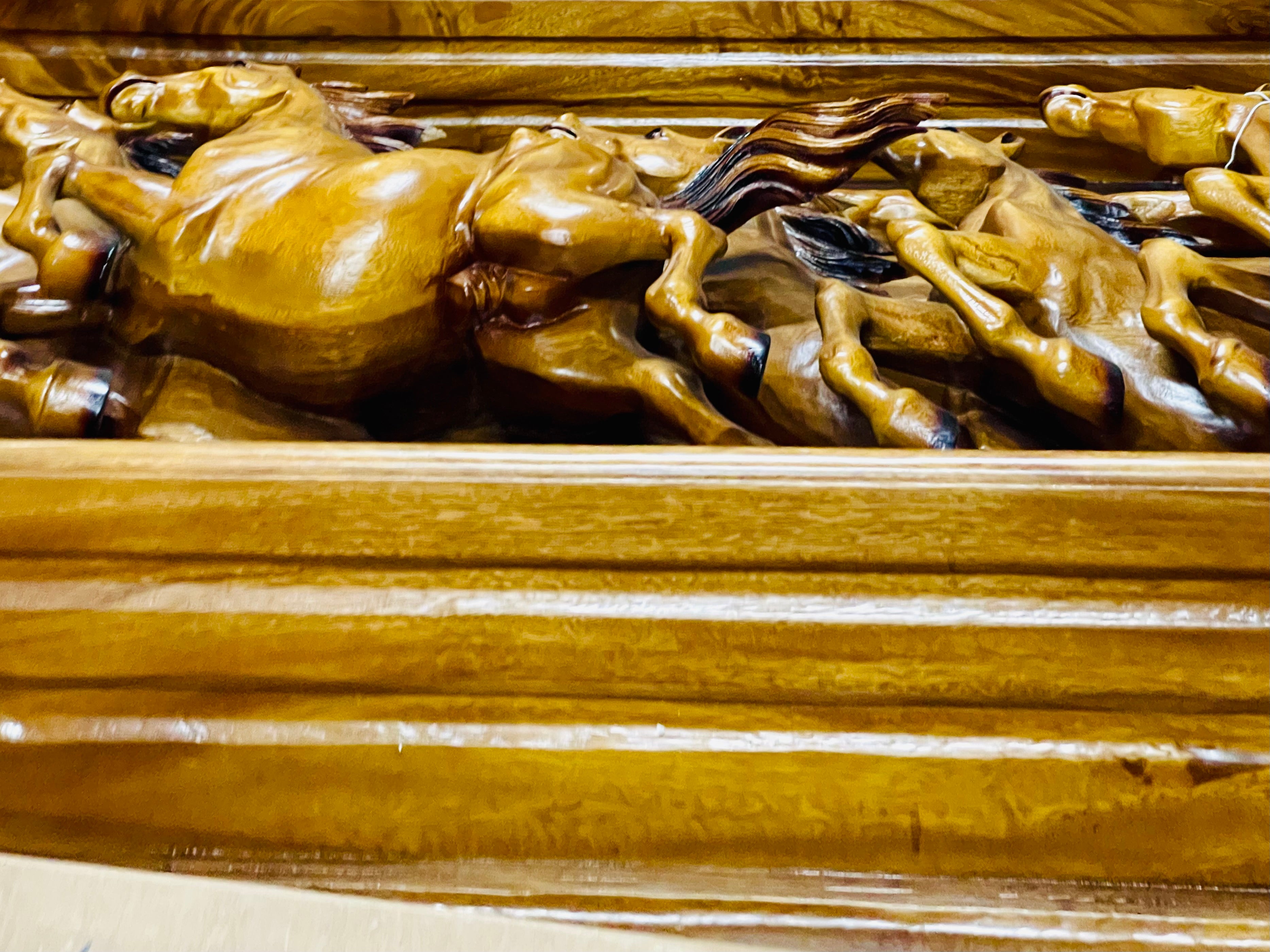 8 Hours Running in teak wood from Indonesia handmade