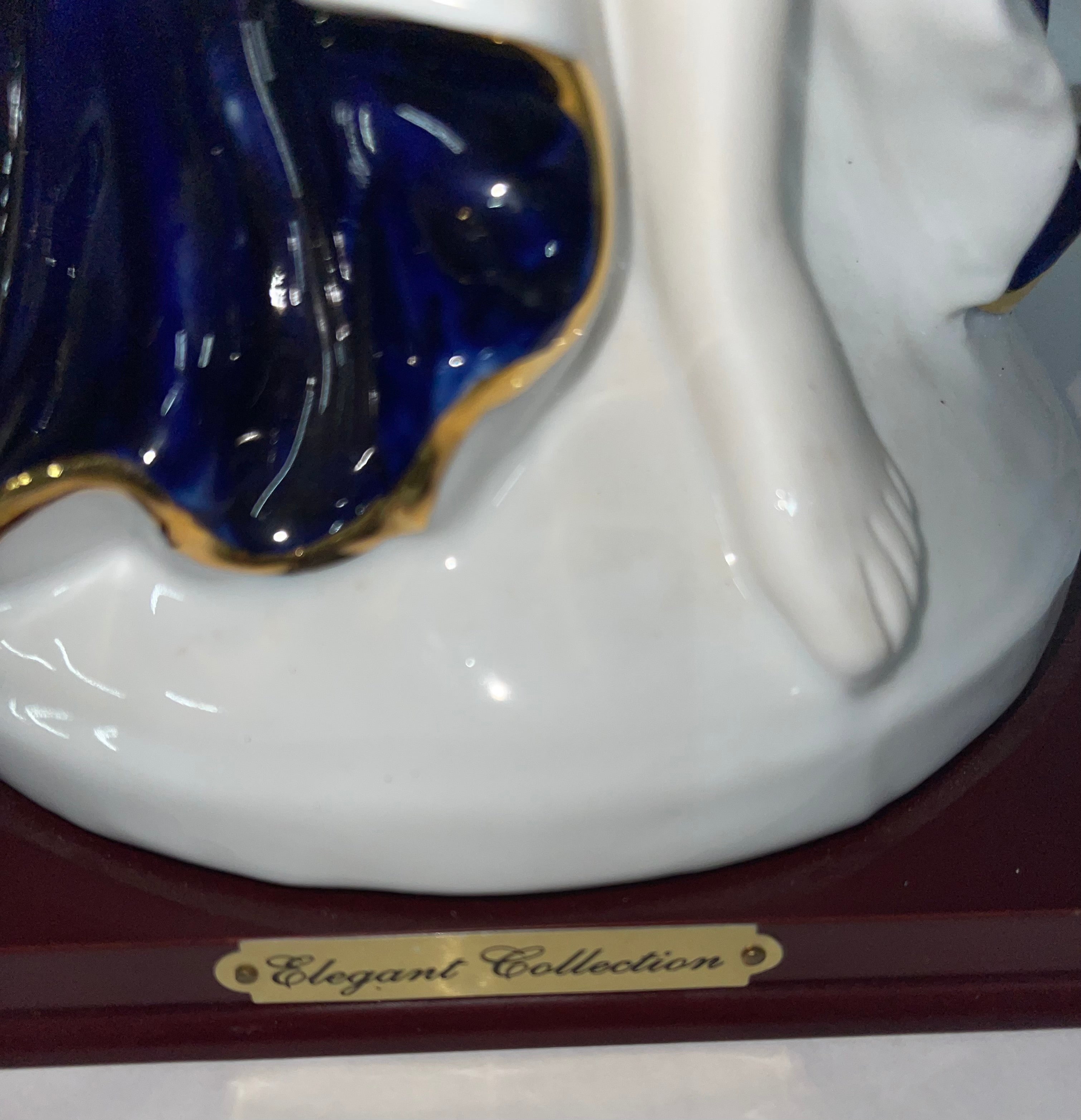 Fine Porcelain Flower Girl In Blue figure