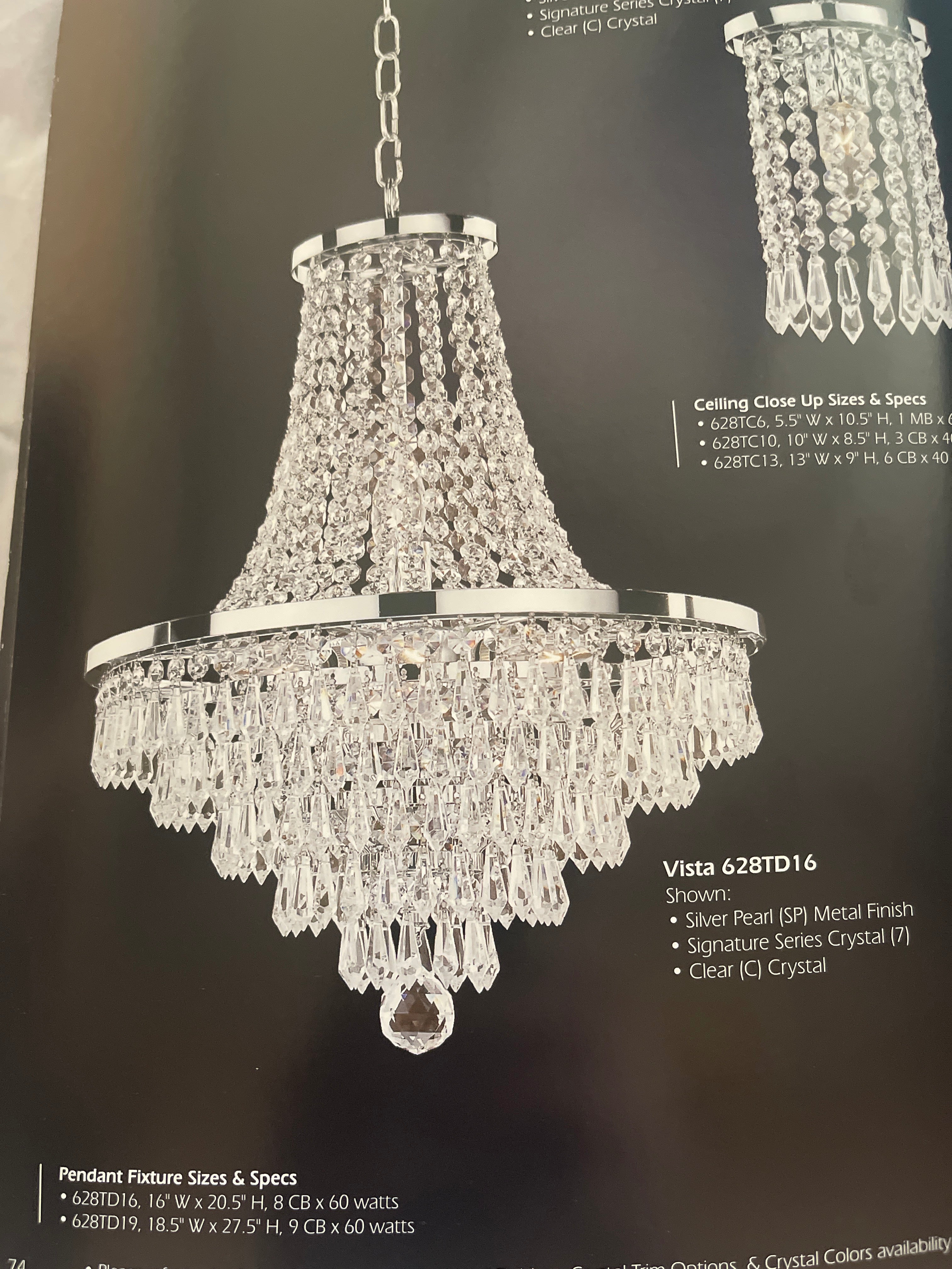 VISTA SIGNATURE SERIES CRYSTALS CHANDELIER