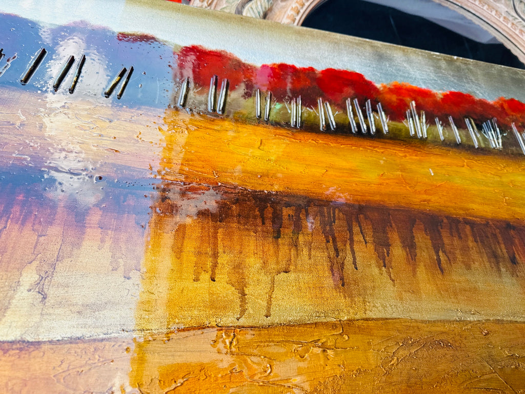 Large oil painting nature fall