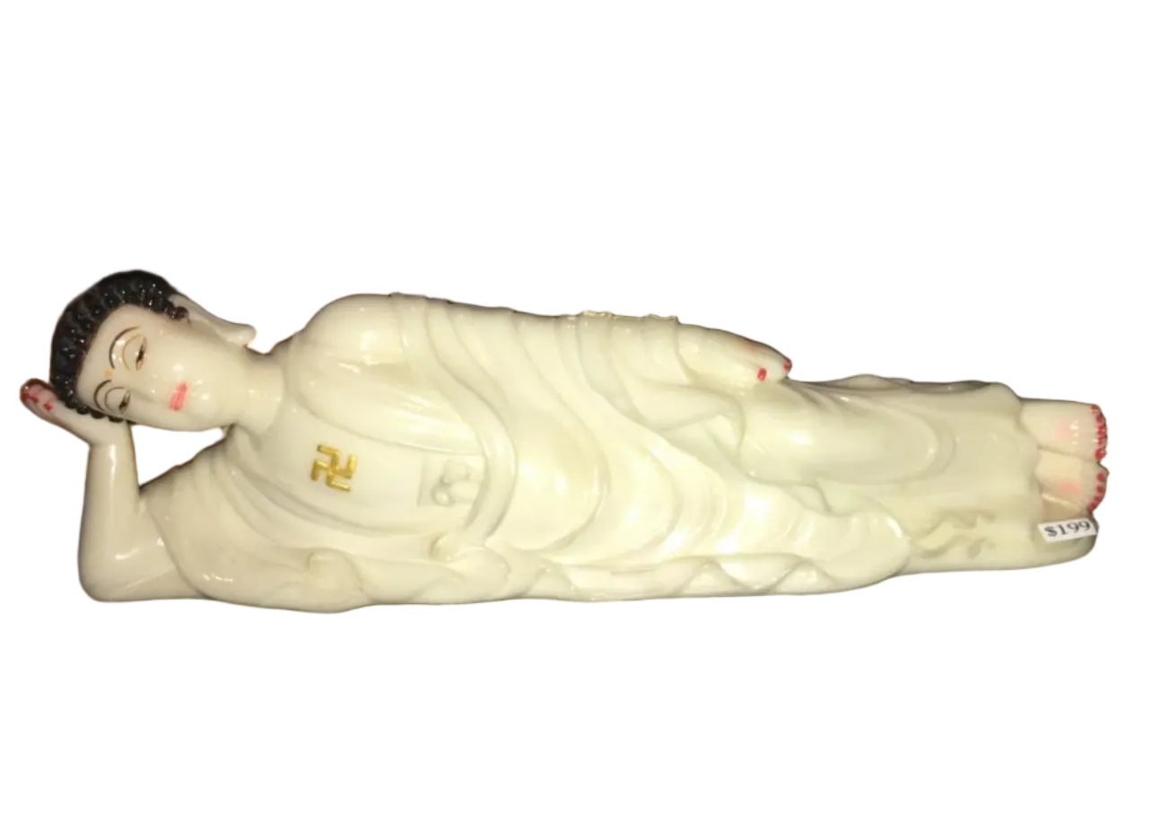 Zen Buddha relaxing mood and lying down