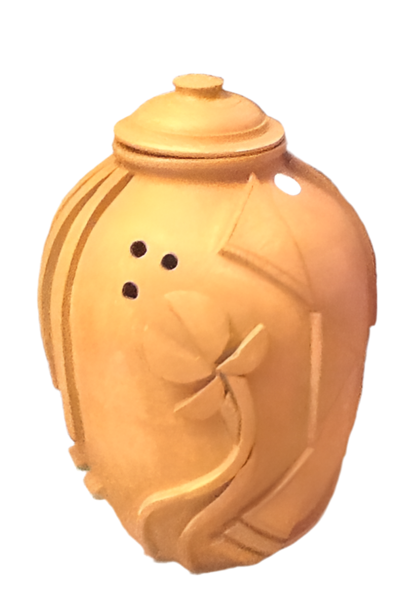 LARGE INDIA CRY POT WITH LID MADE IN INDIA