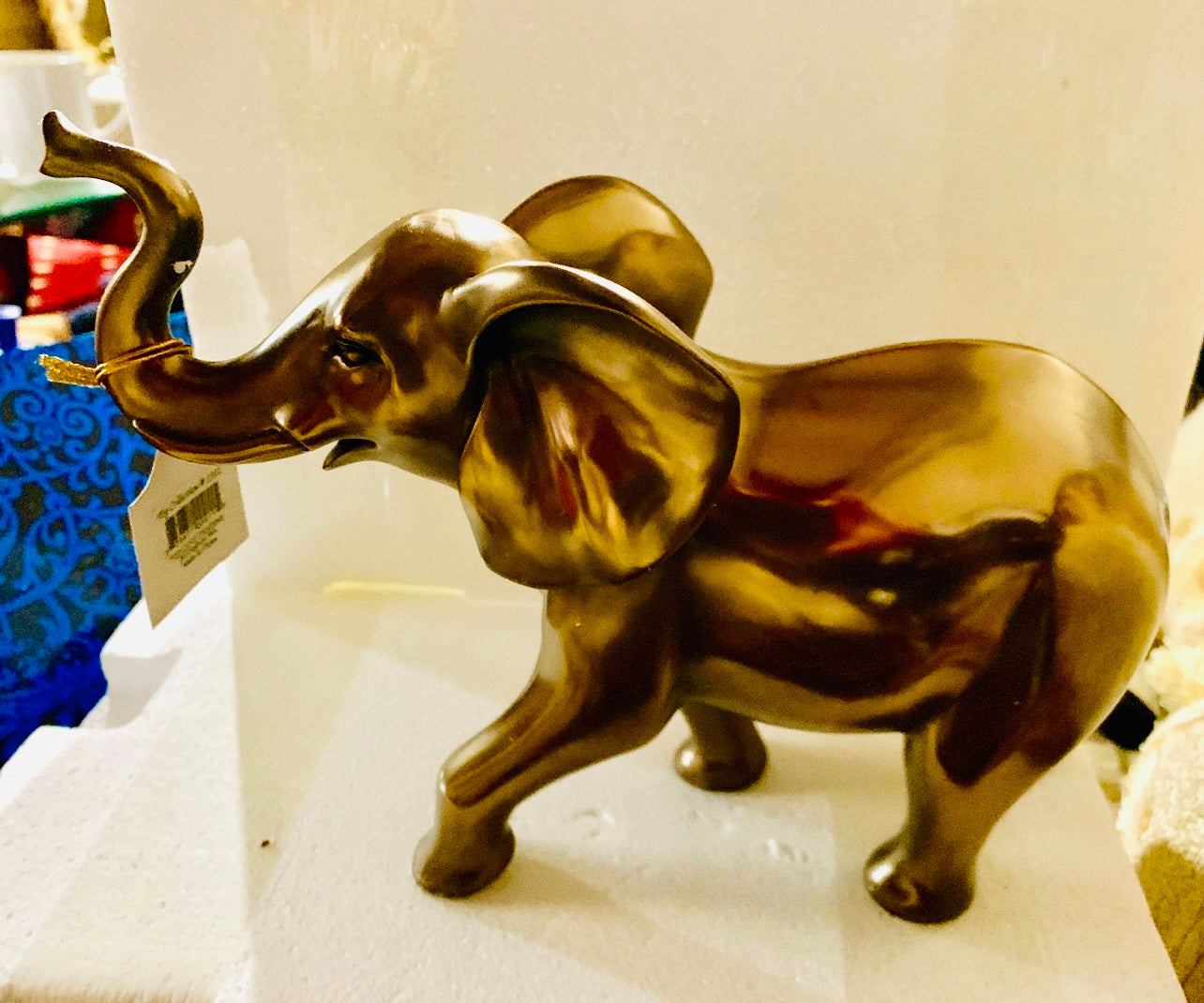 Real bronze metal elephant sculpture