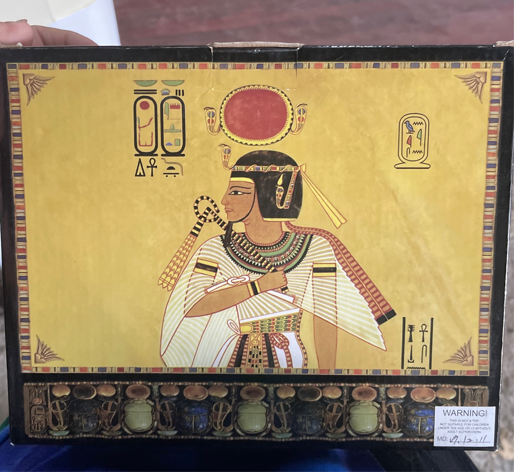 Isis and Osiris Egyptian Candle Holder