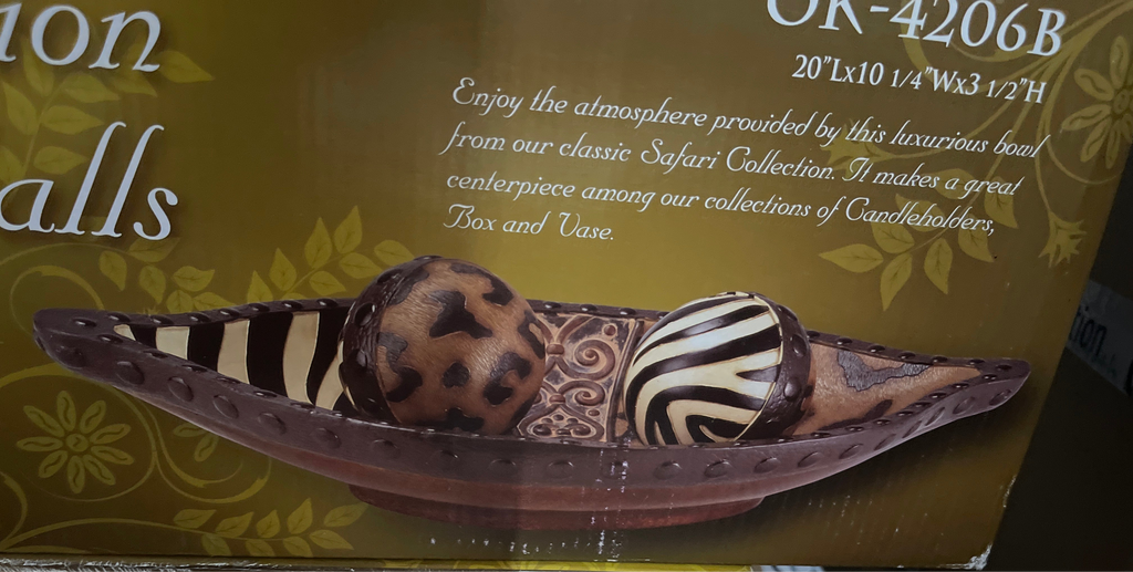 Safari collection bowl with Balls