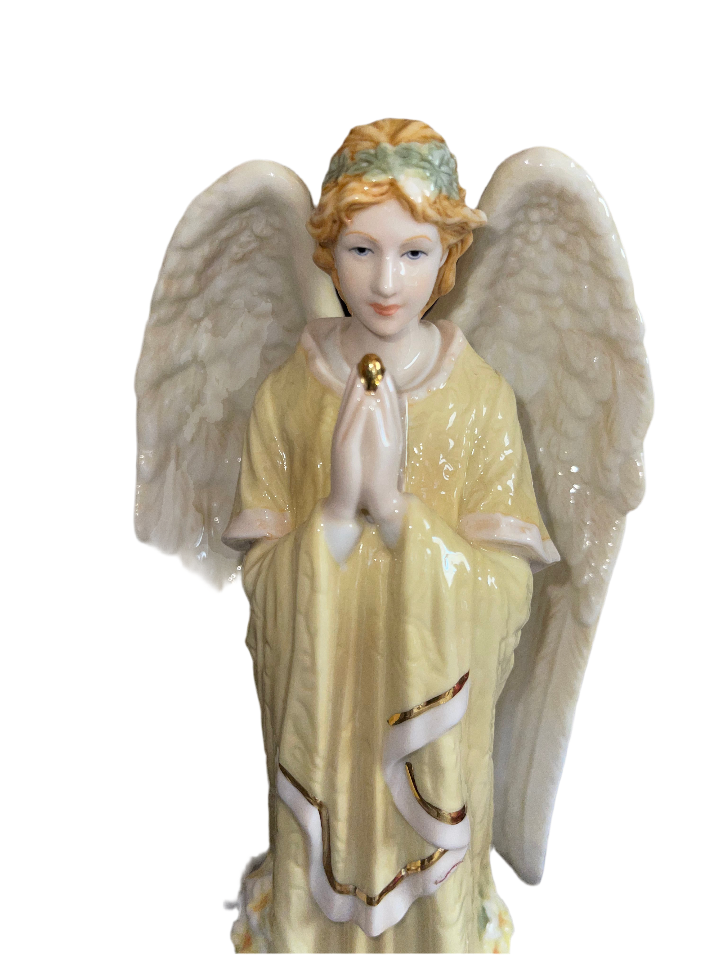 Angel from the heavens in porcelain