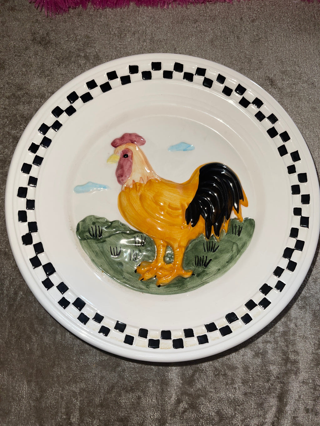 Lillian Vernon Rooster Plate
