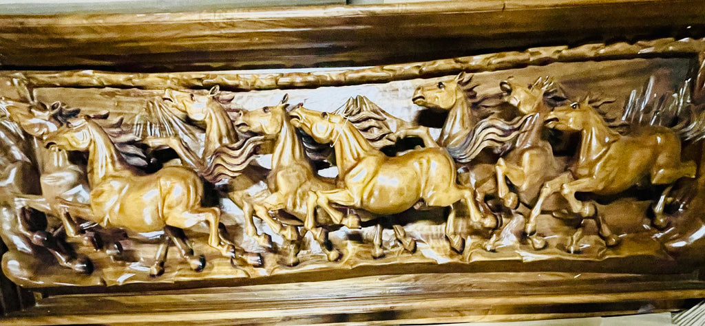 8 Hours Running in teak wood from Indonesia handmade