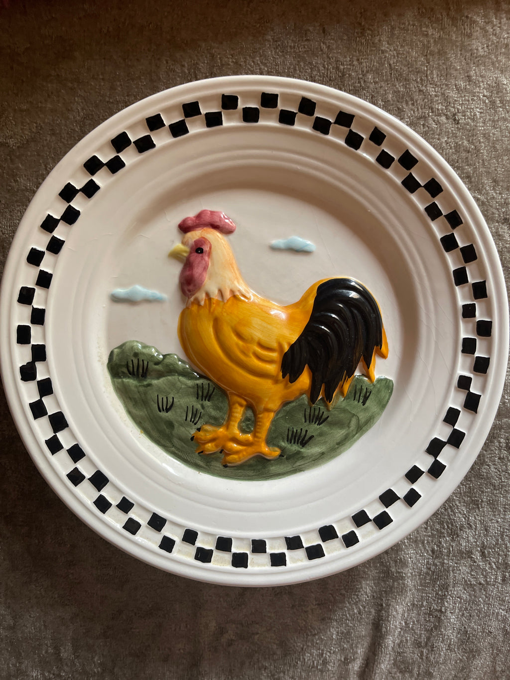 Lillian Vernon Rooster Plate