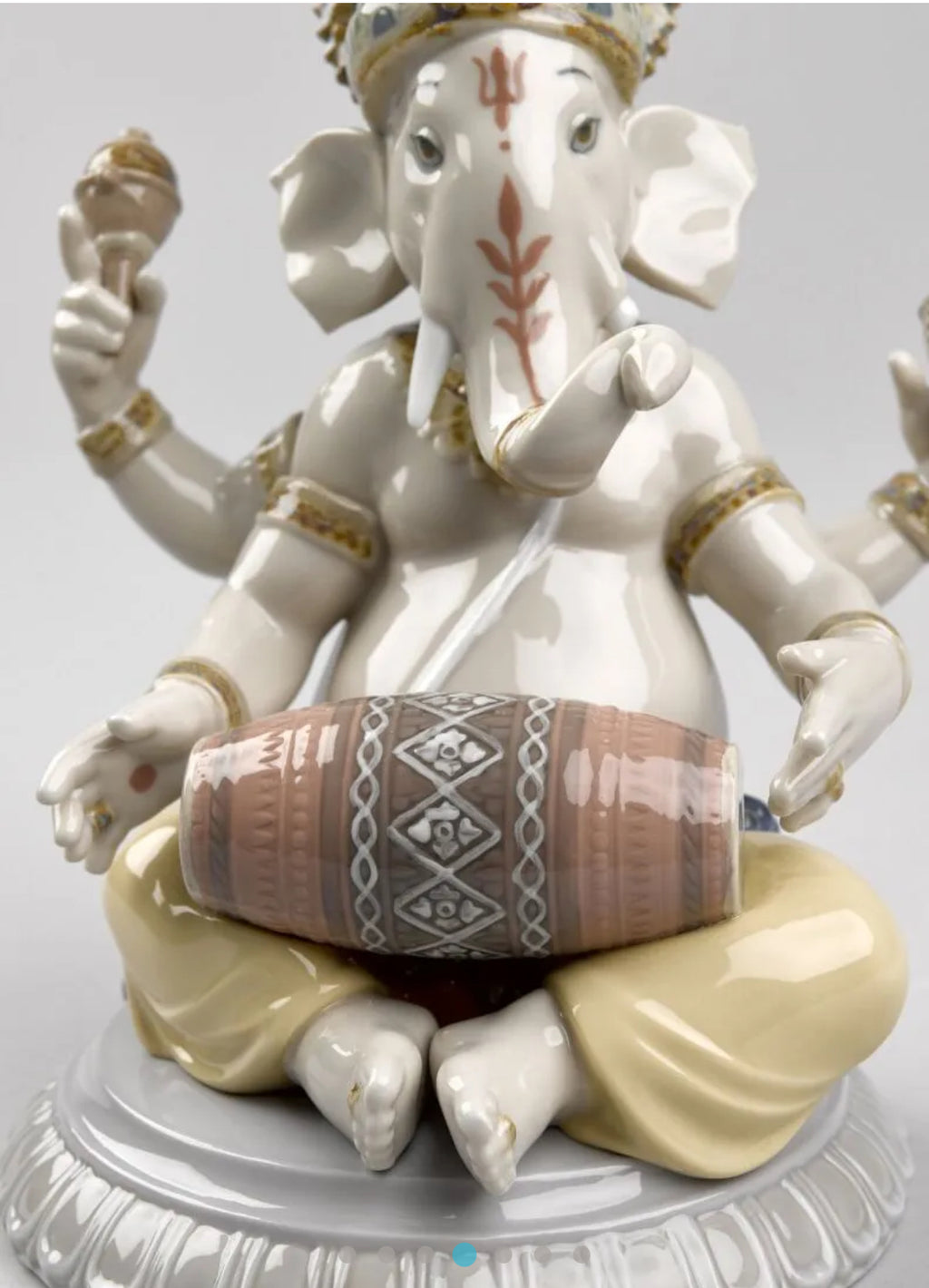 Mridangam Ganesha Figurine