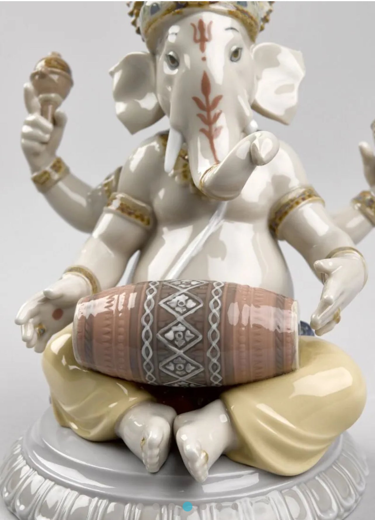 Mridangam Ganesha Figurine