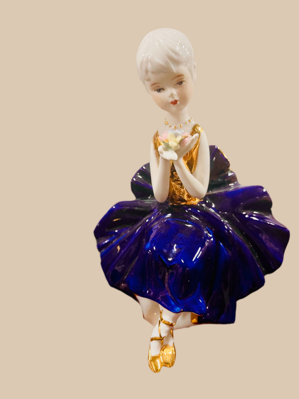 Pair of girl Ballet, dancing porcelain figures