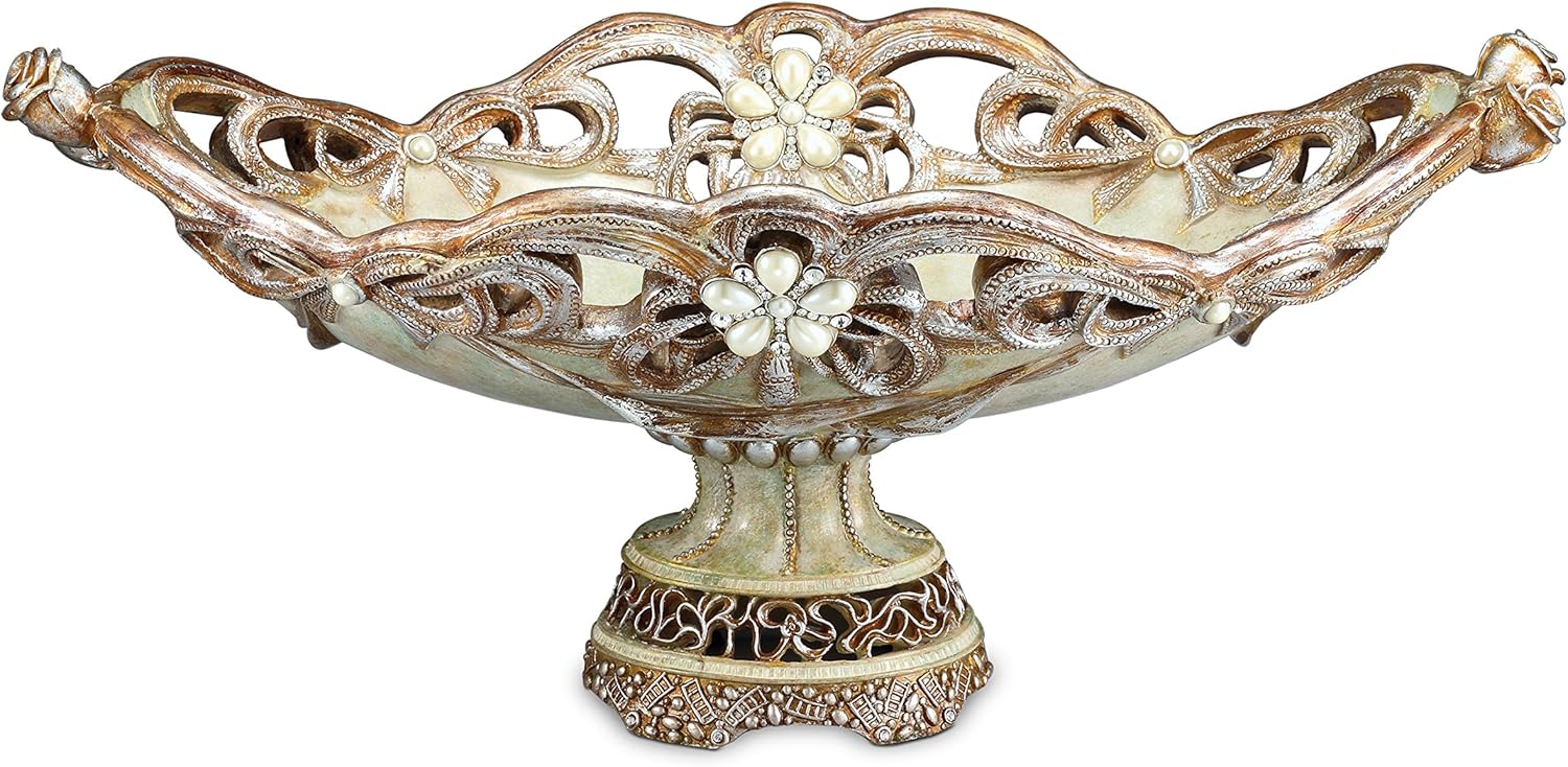 Vintage Decorative Fruit Bowl, Rose