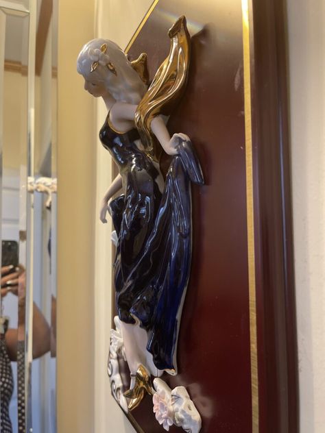 Lady in Blue  in porcelain 3D Wall Art