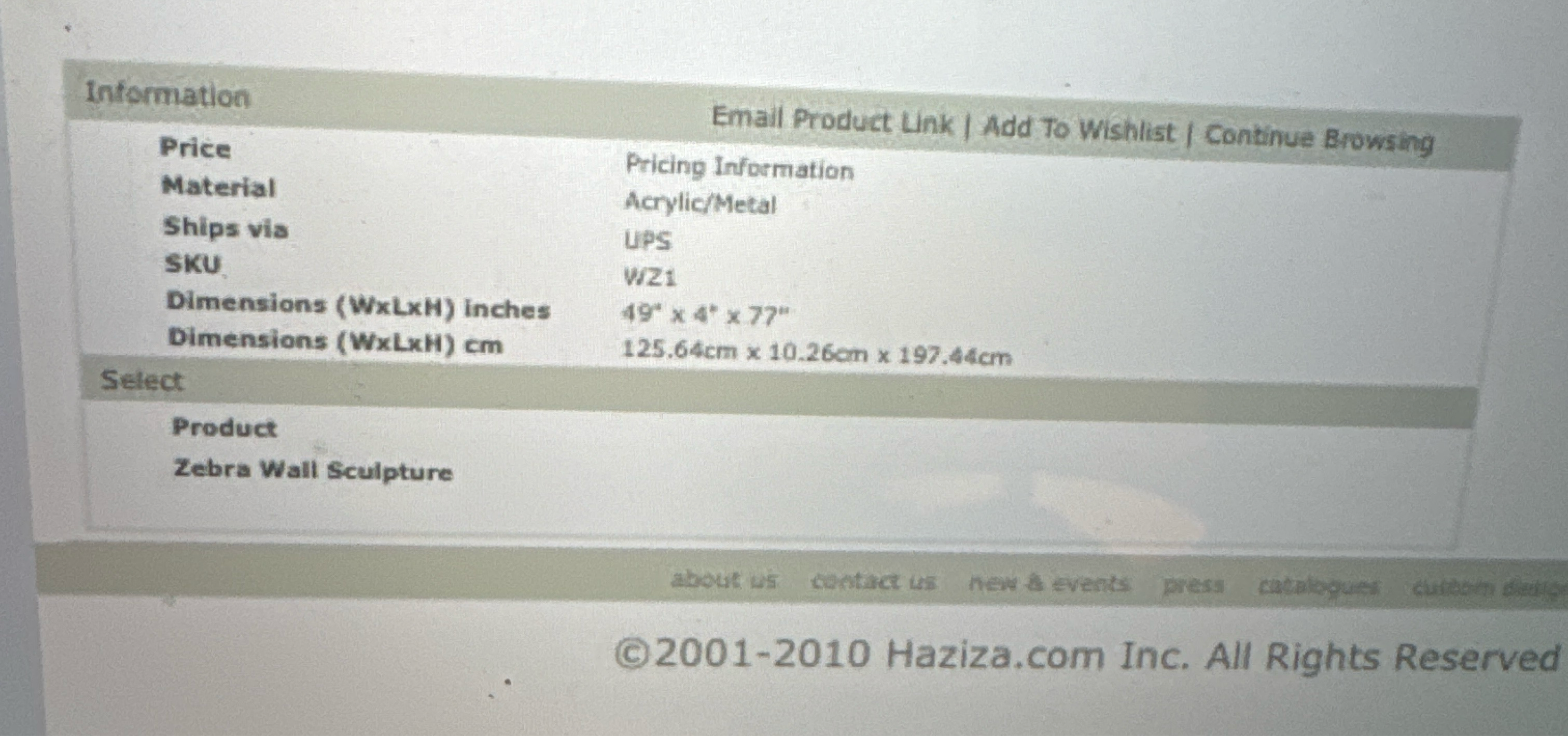 SHLOMI HAZIZA RED AND BLACK ZIBRA WALL ART