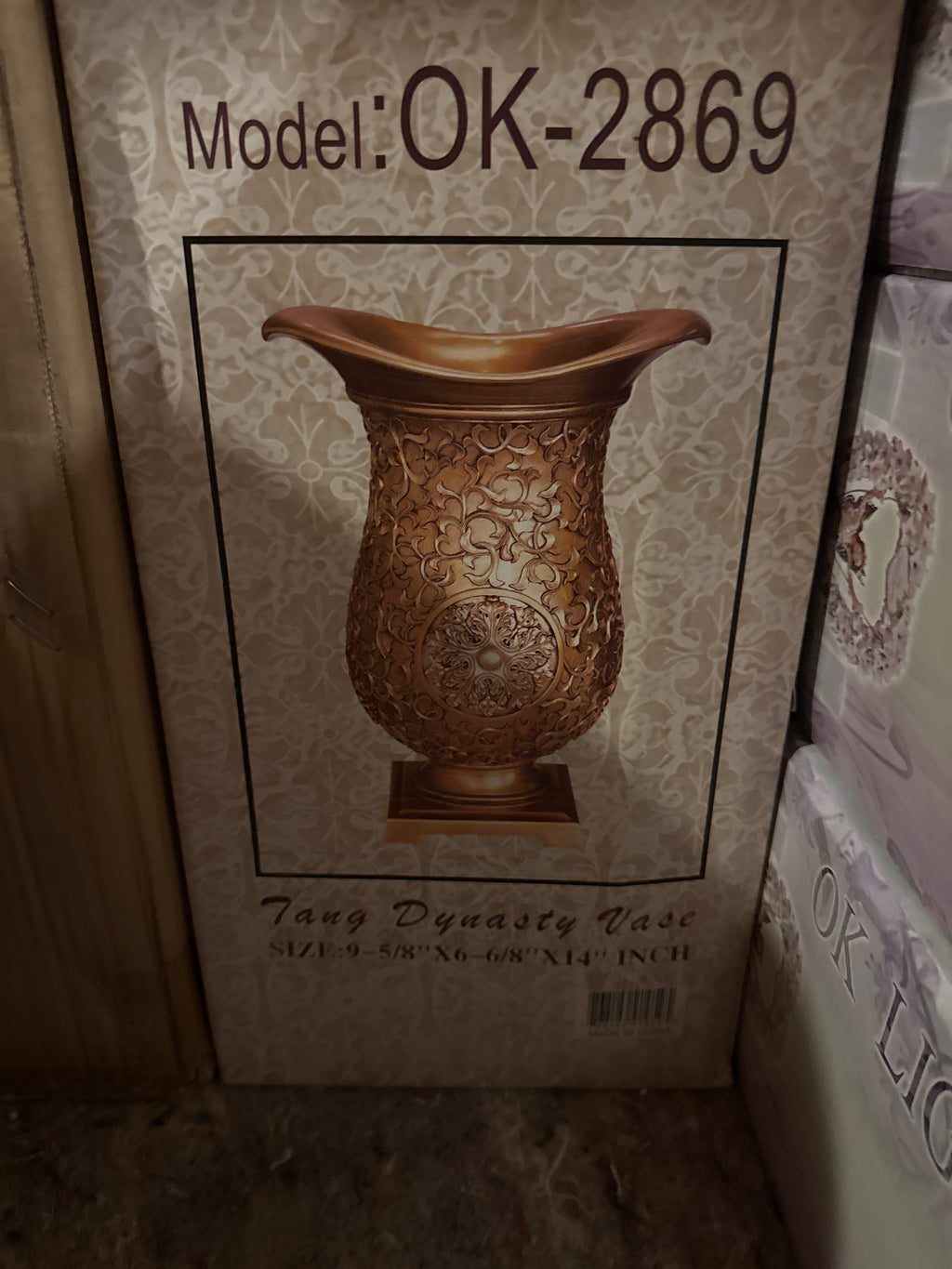 Ok – 2869 Vase  gold
