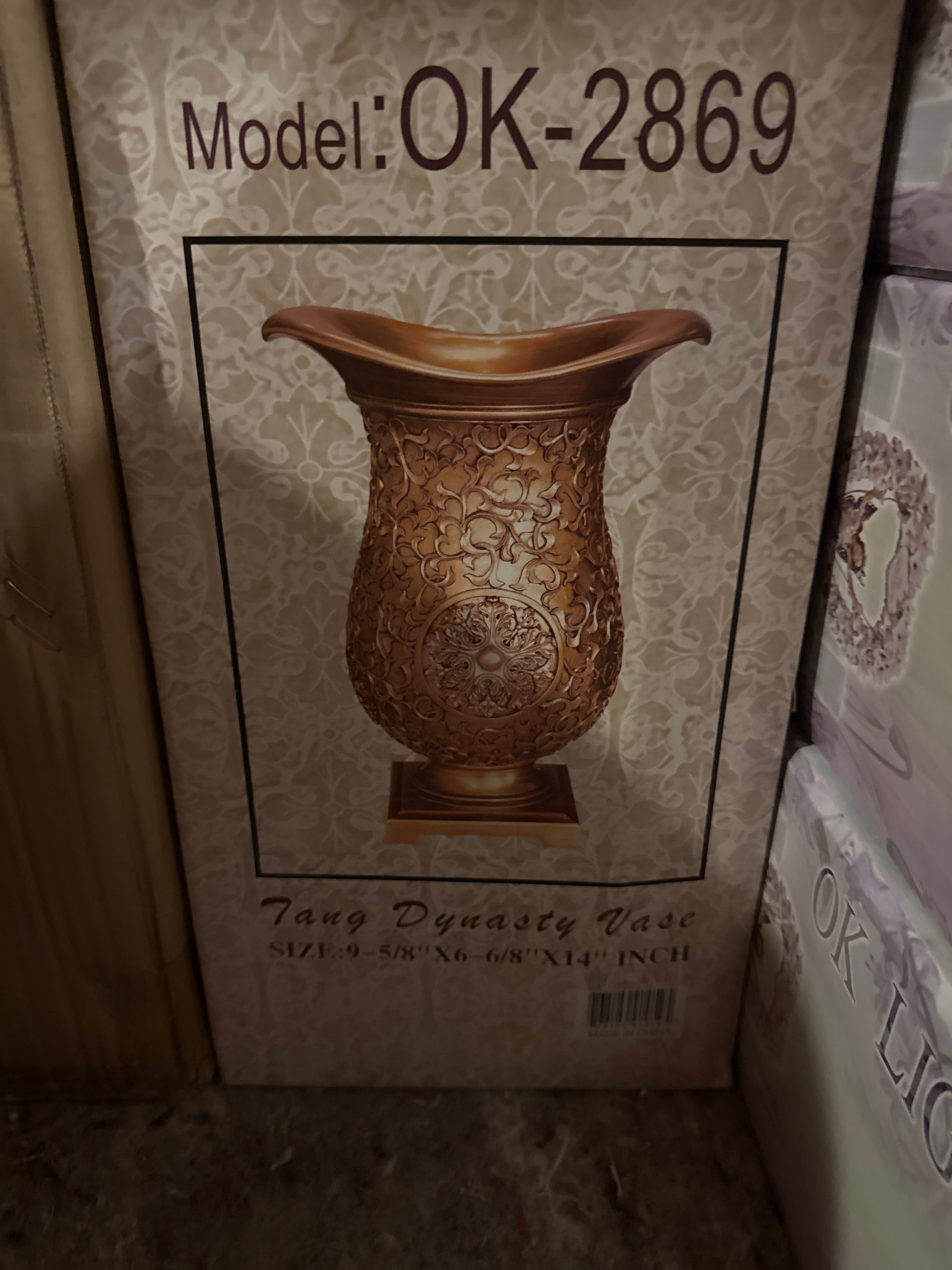 Ok – 2869 Vase  gold