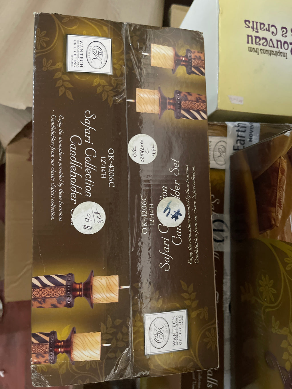 Safari collection candleholder set