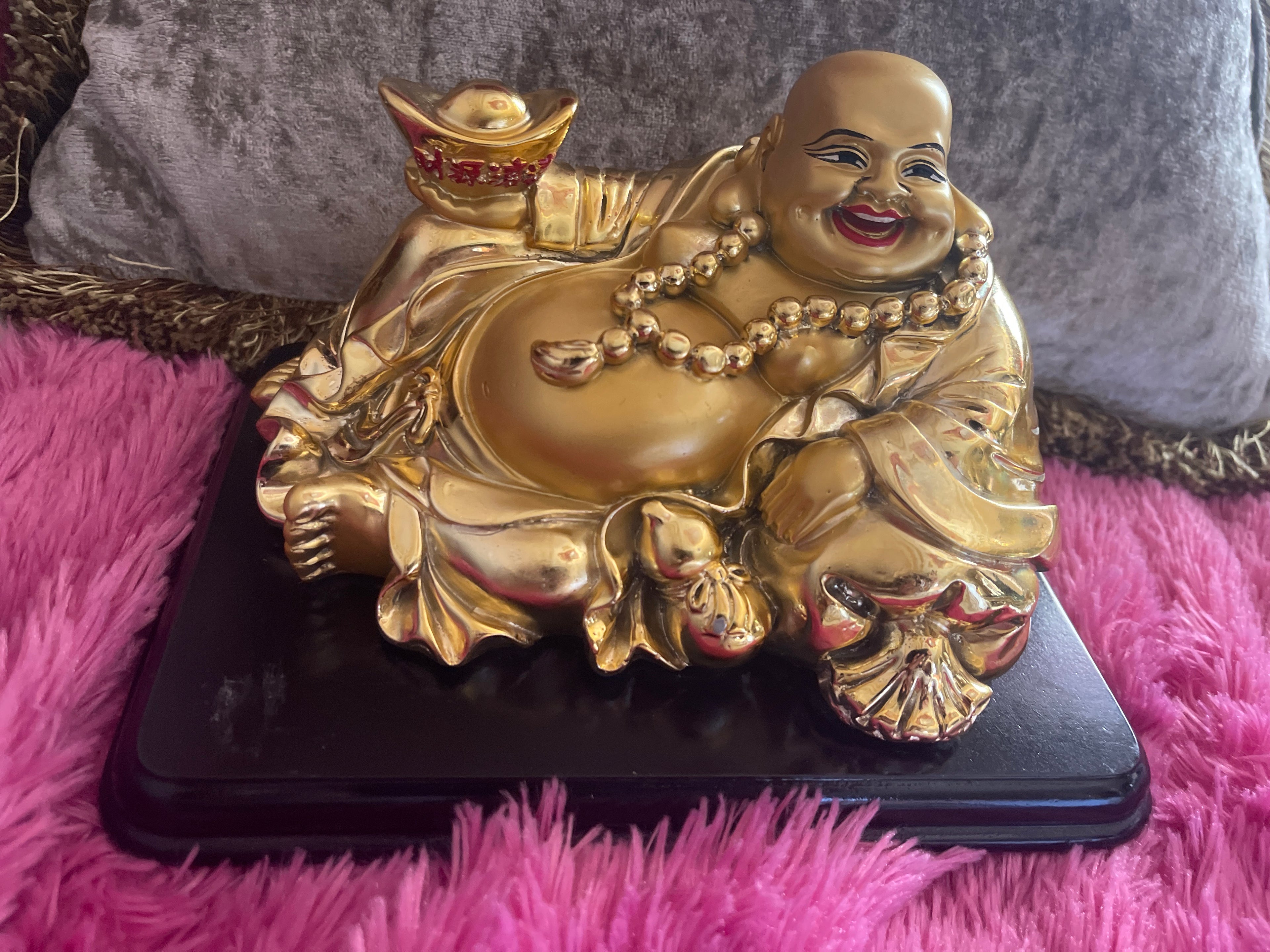 Golden laughing Buddha