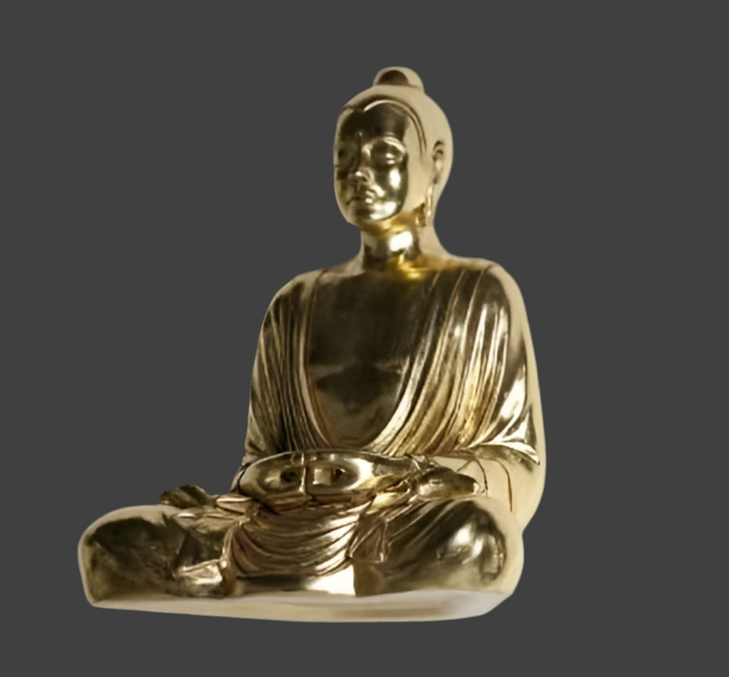 Gold Buddha Siting Statue