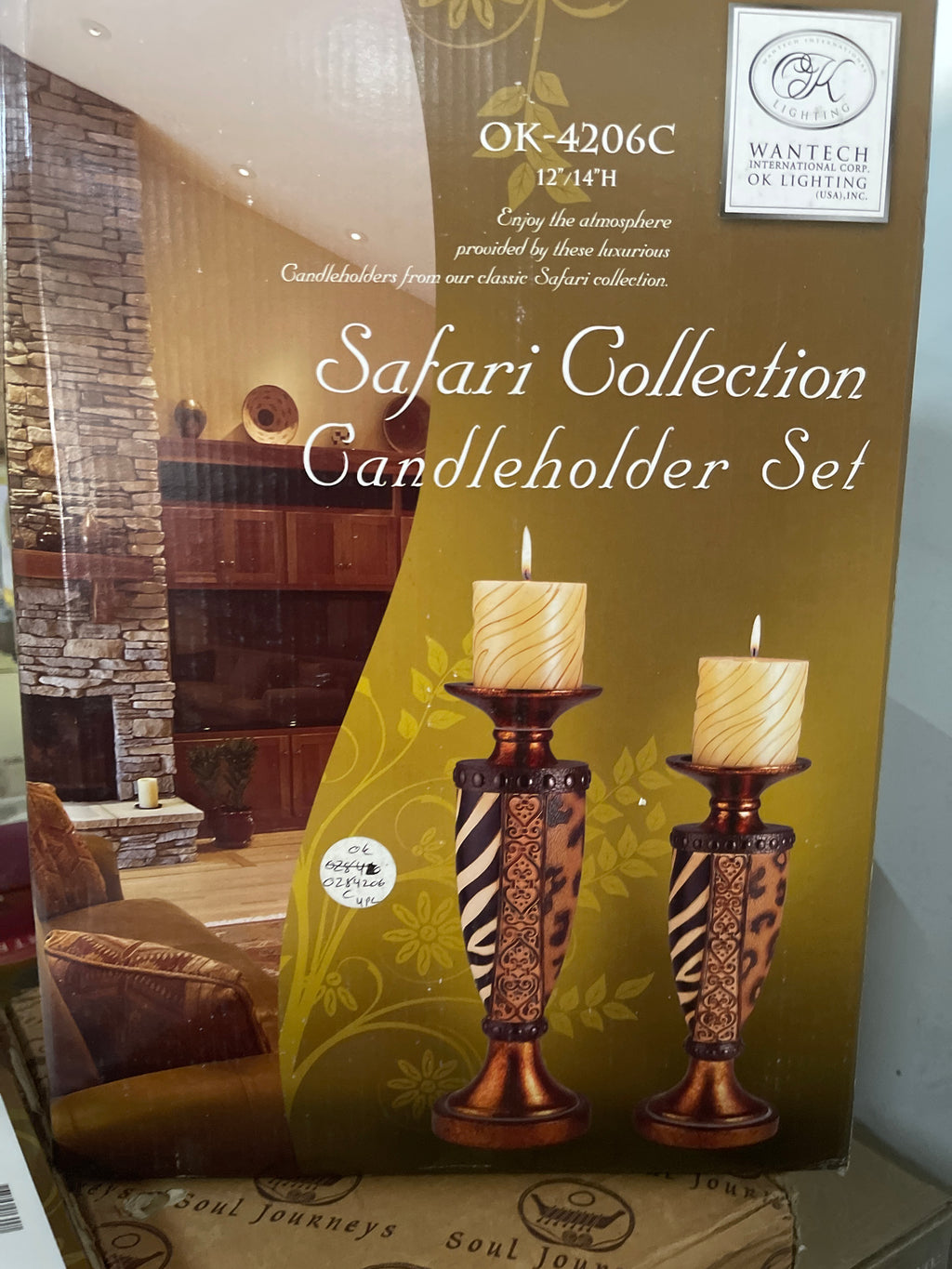 Safari collection candleholder set