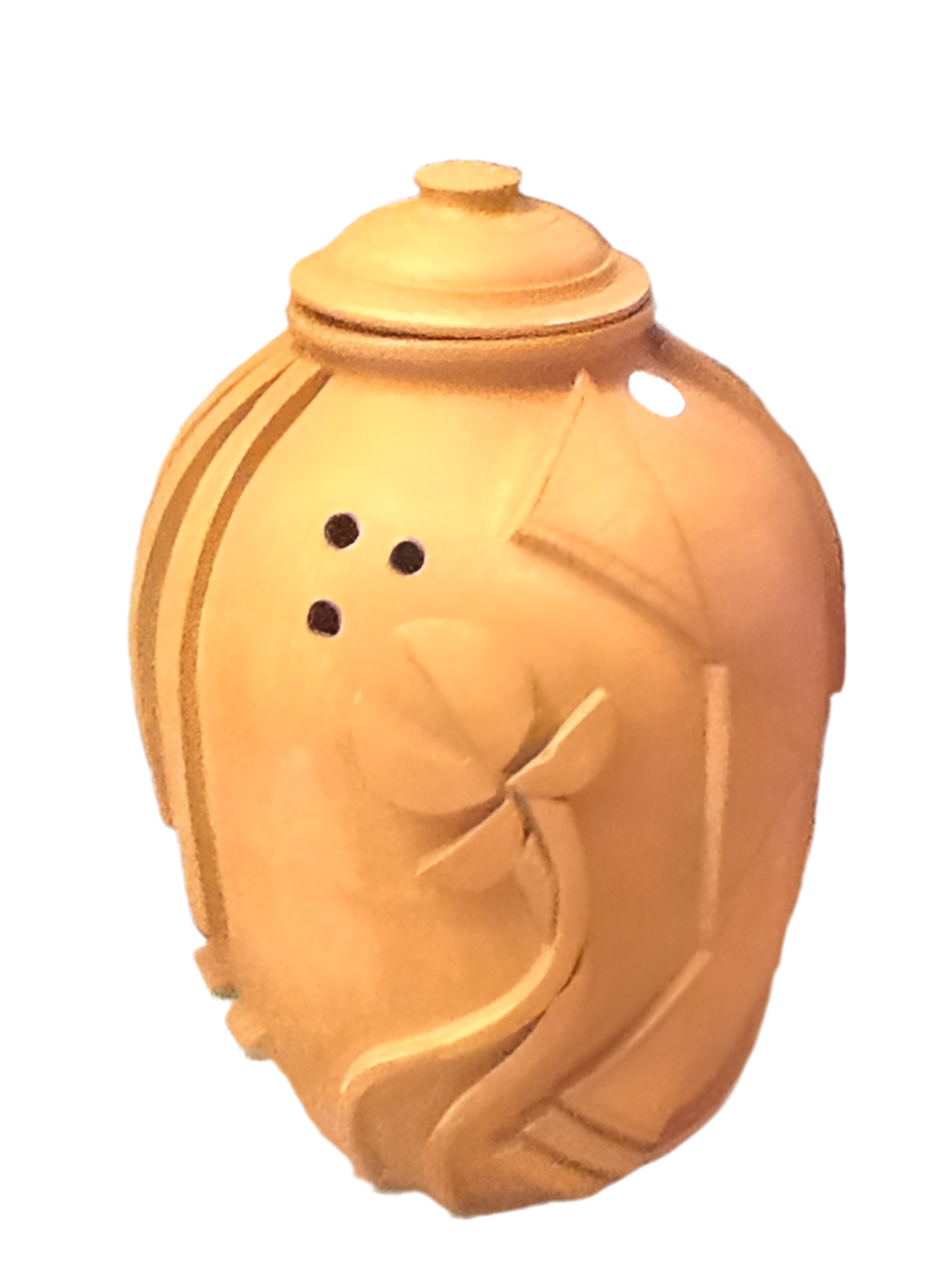 Large Clay pot with lid 