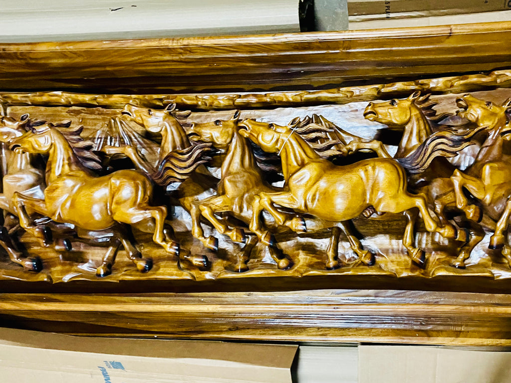 8 Hours Running in teak wood from Indonesia handmade