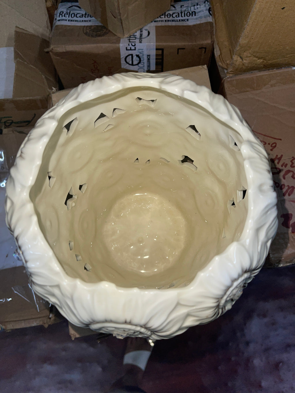 Sunflower ceramic Vase 12”