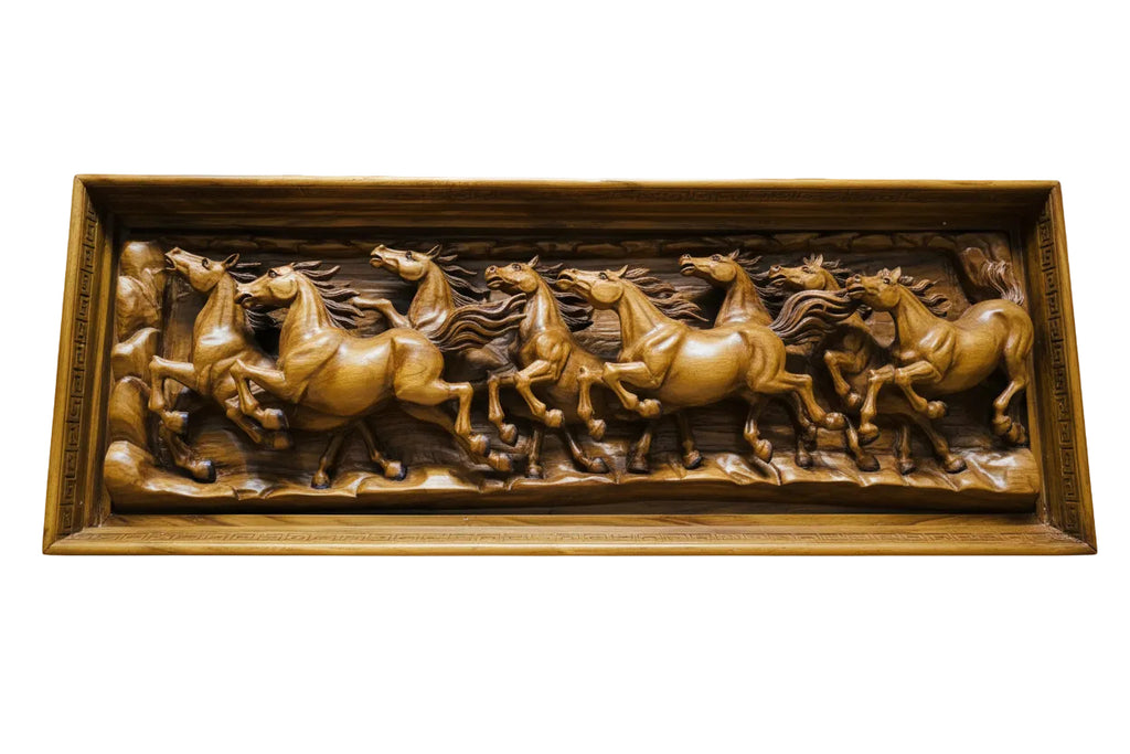 8 Hours Running in teak wood from Indonesia handmade