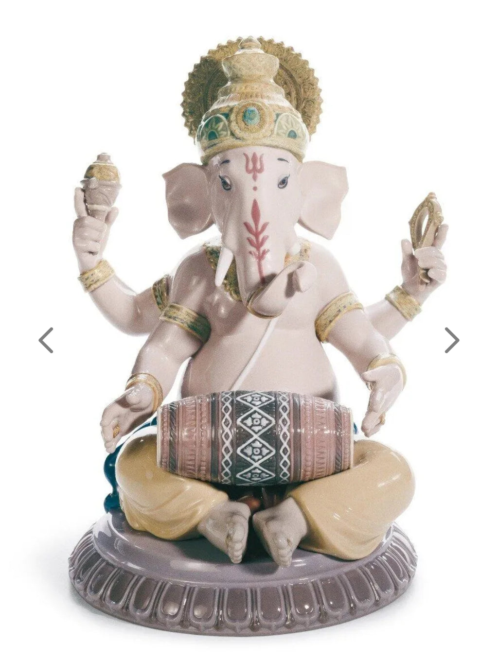 Mridangam Ganesha Figurine