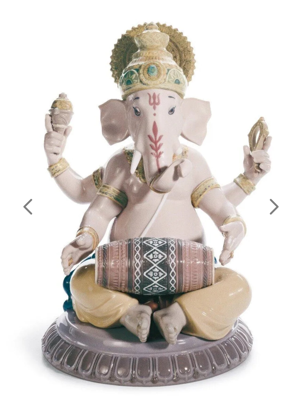 Mridangam Ganesha Figurine