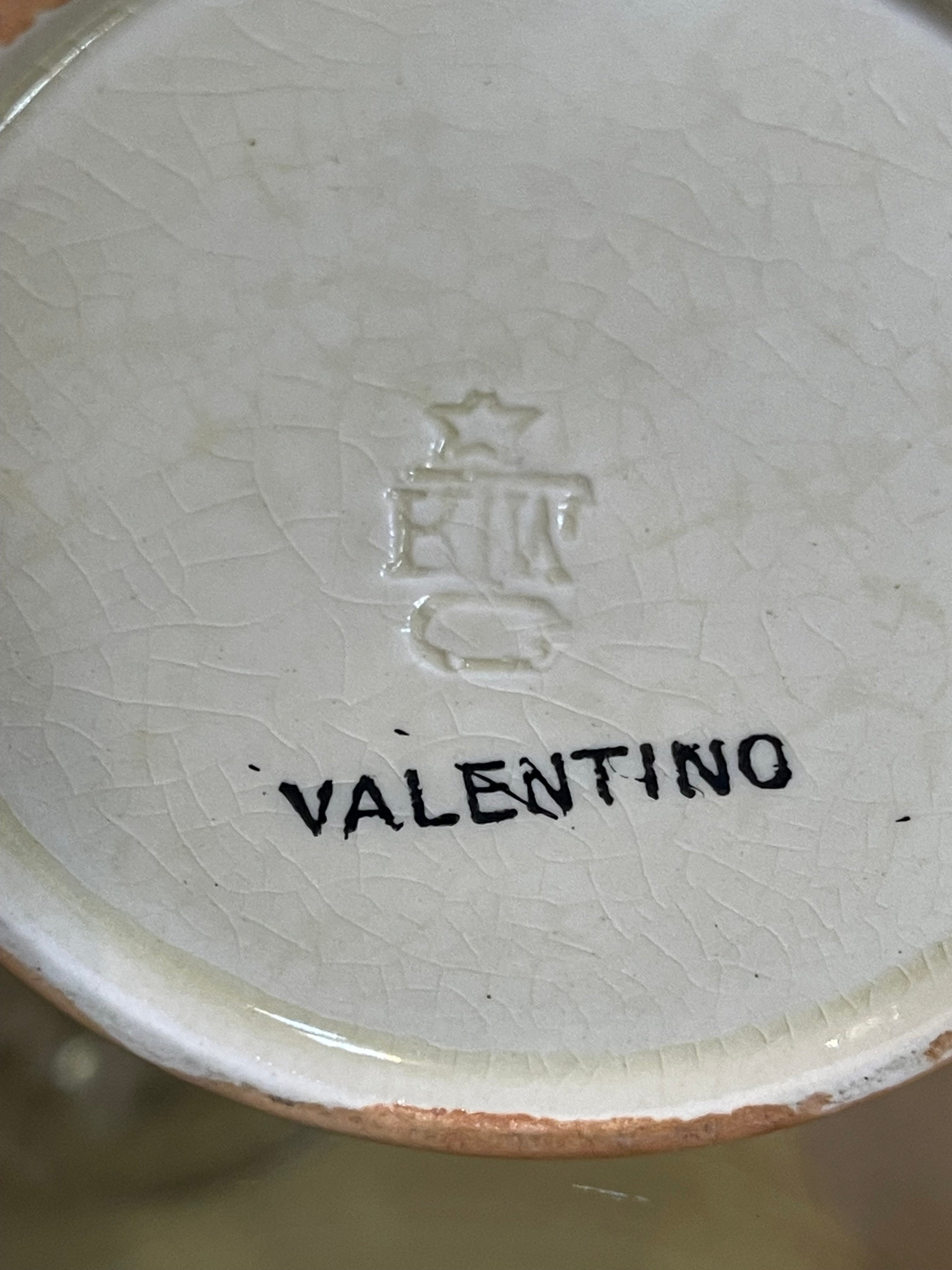 Valentino Tea Set 3-D 2 sided design, with cake and appetiser plates