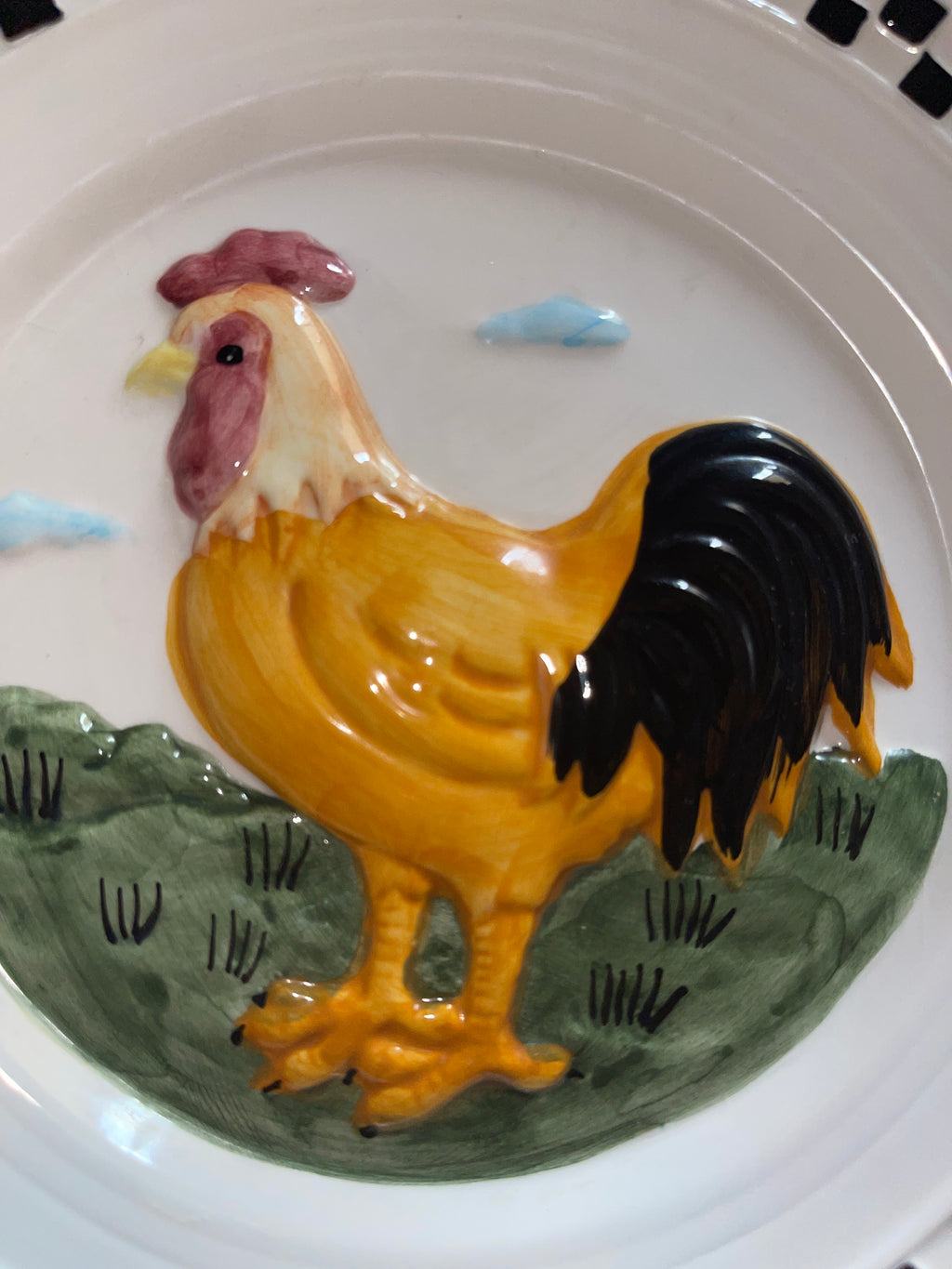 Lillian Vernon Rooster Plate