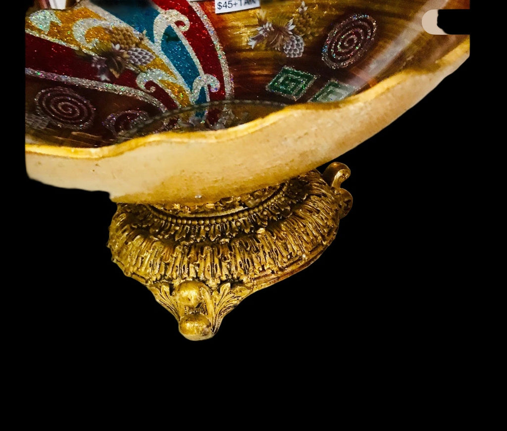 DECORATIVE FRUIT BOWL MULTI COLORED