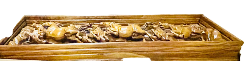 8 Hours Running in teak wood from Indonesia handmade