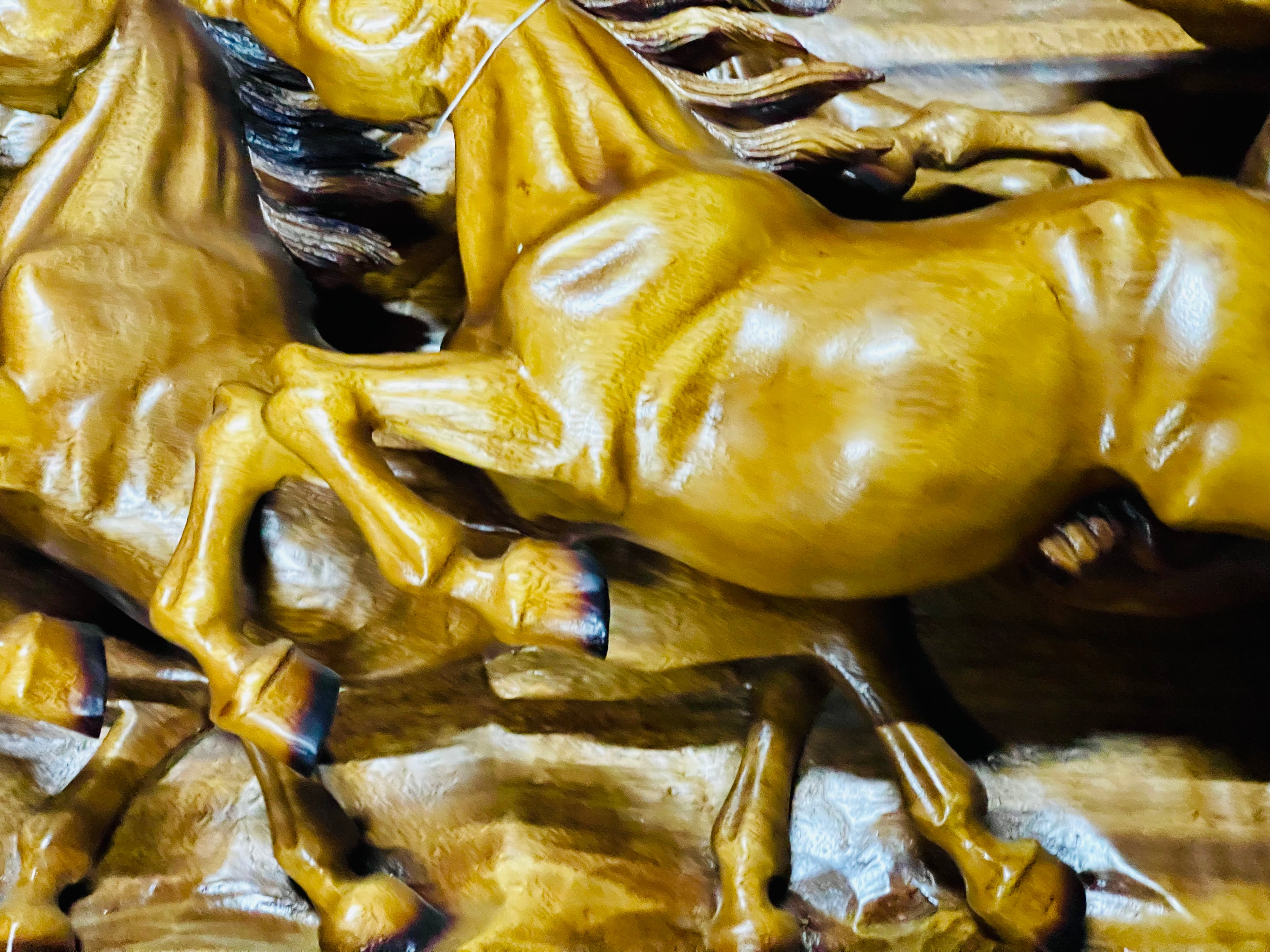 8 Hours Running in teak wood from Indonesia handmade