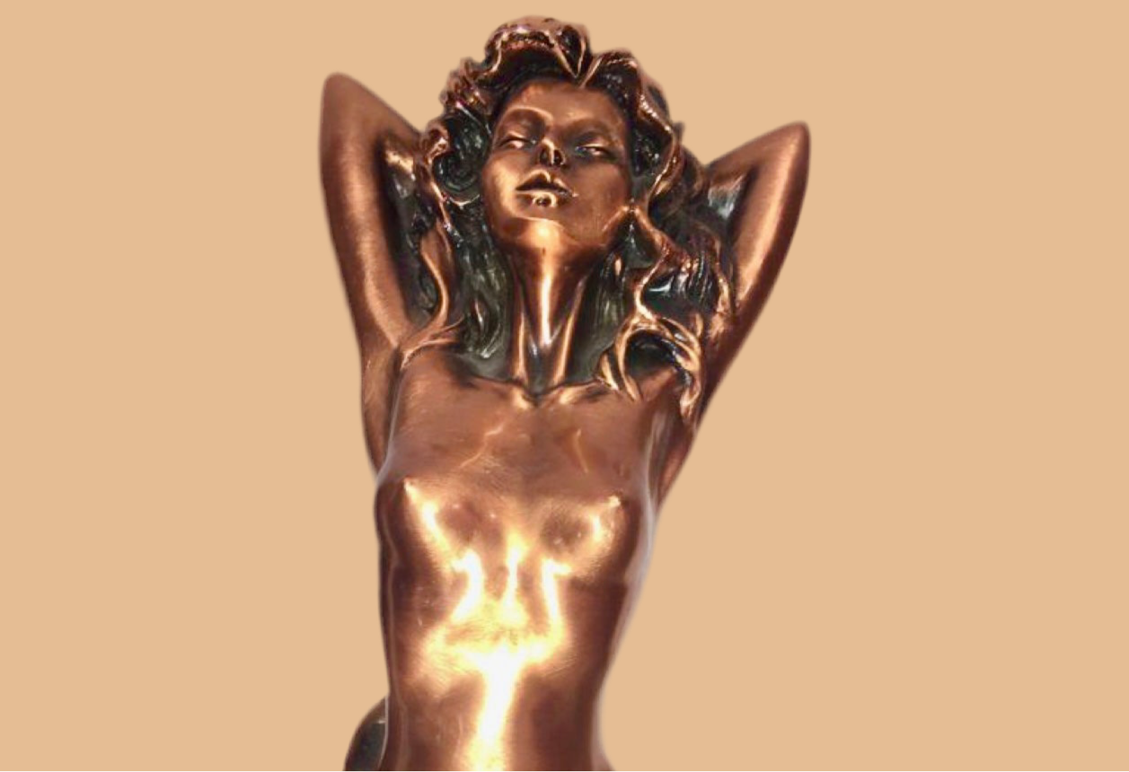 Naked Women Figures real Matel bronze metal very heavy 

Sculpture