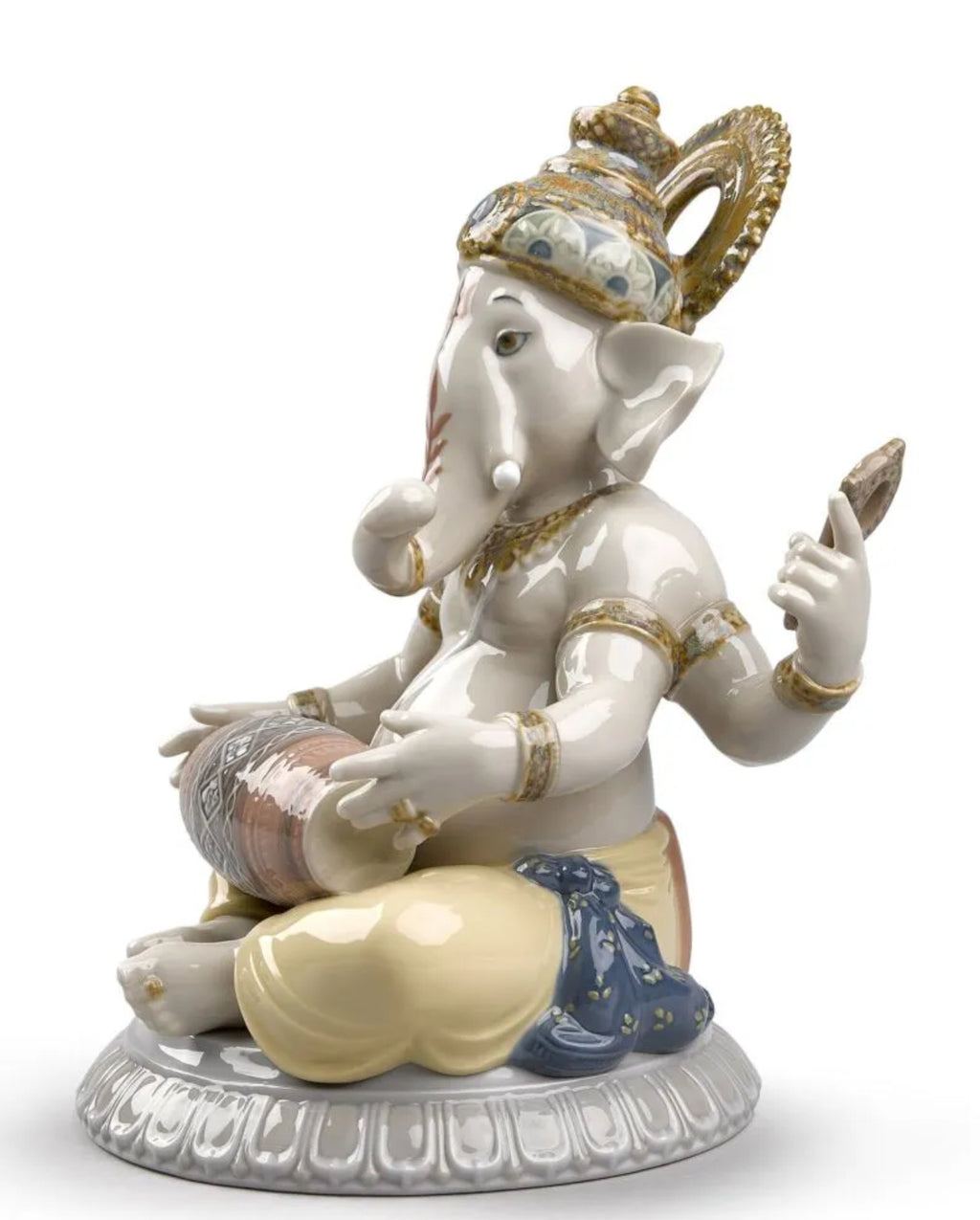 Mridangam Ganesha Figurine