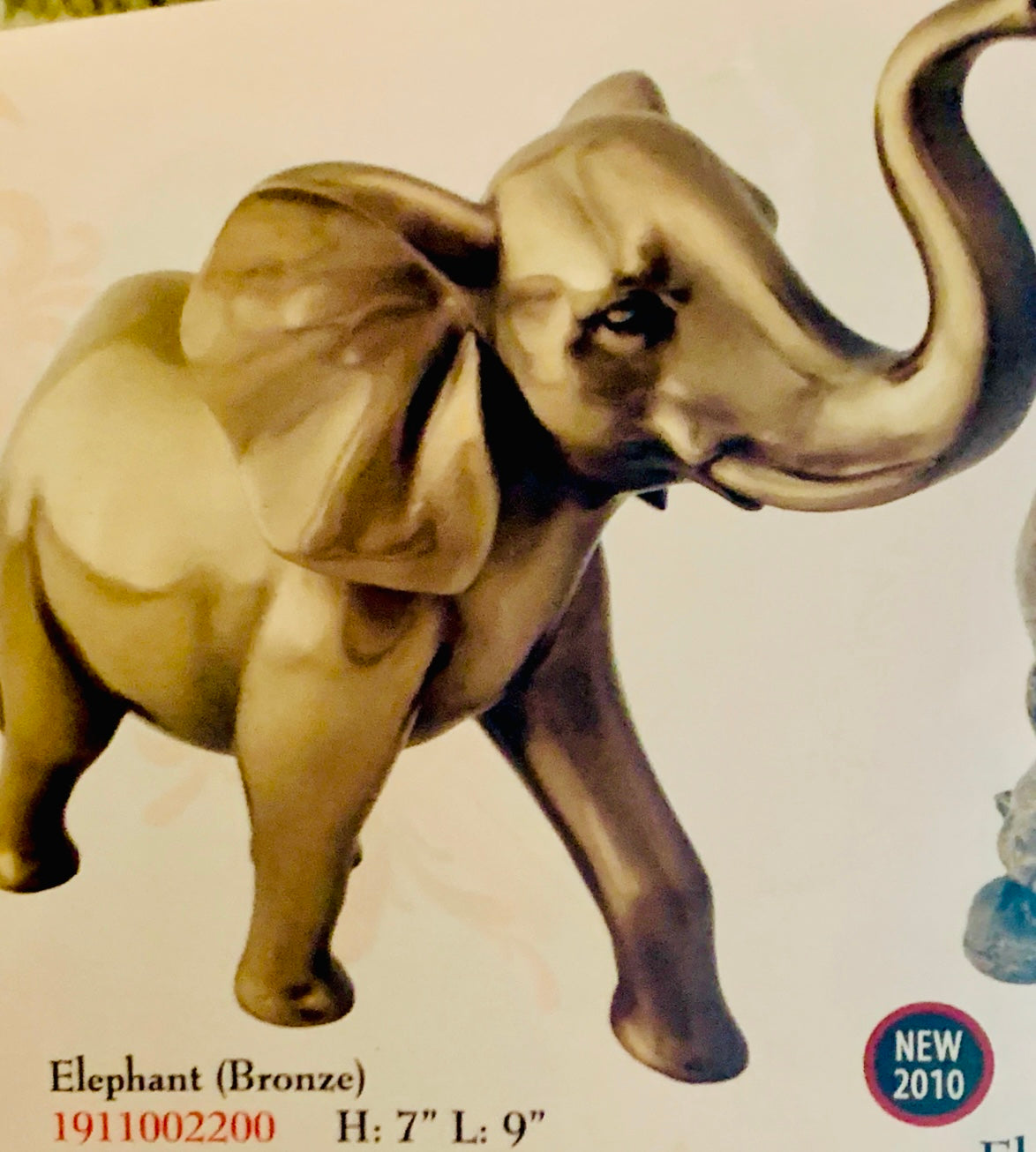 Real bronze metal elephant sculpture