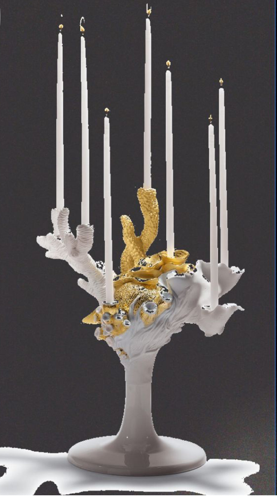 Lladro Multi Candleholder (Golden) 01007973