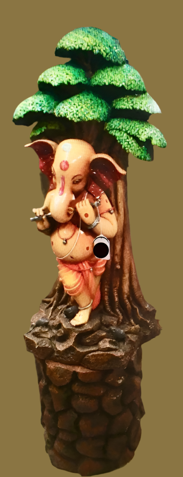 Lord Ganesha Standing Under The Tree Statue sculpture