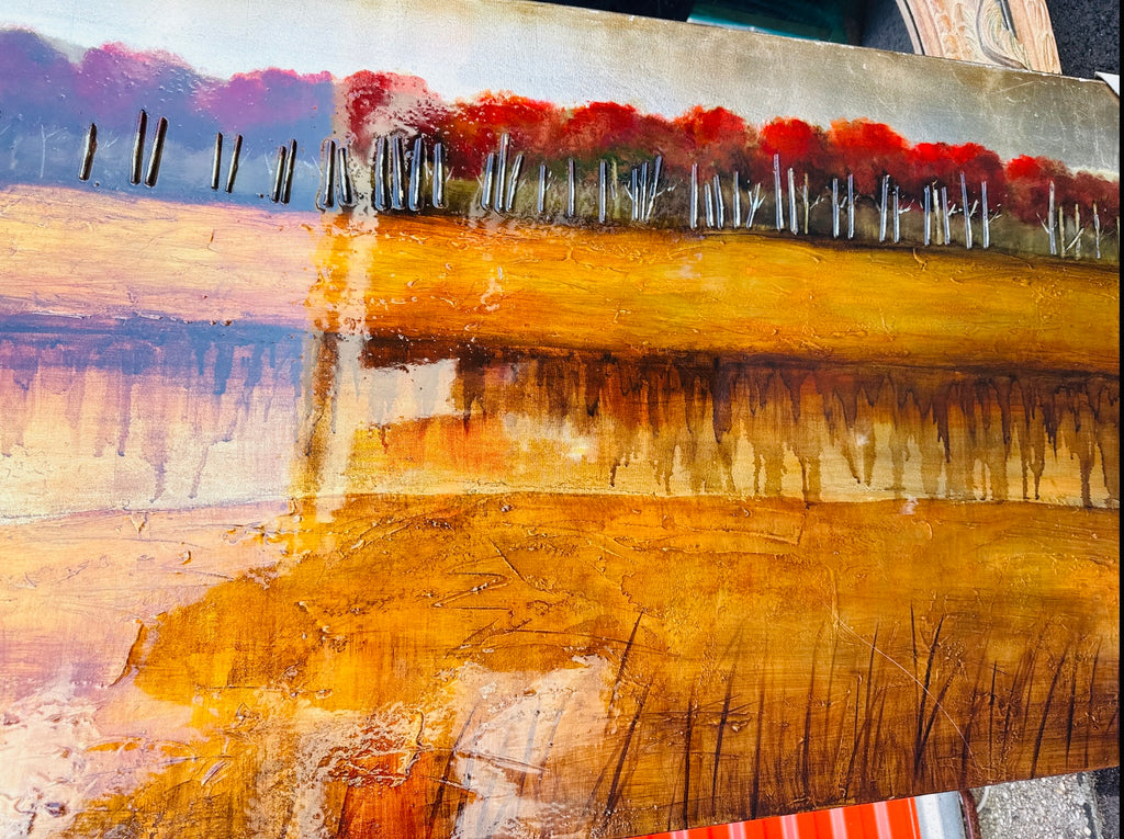 Large oil painting nature fall