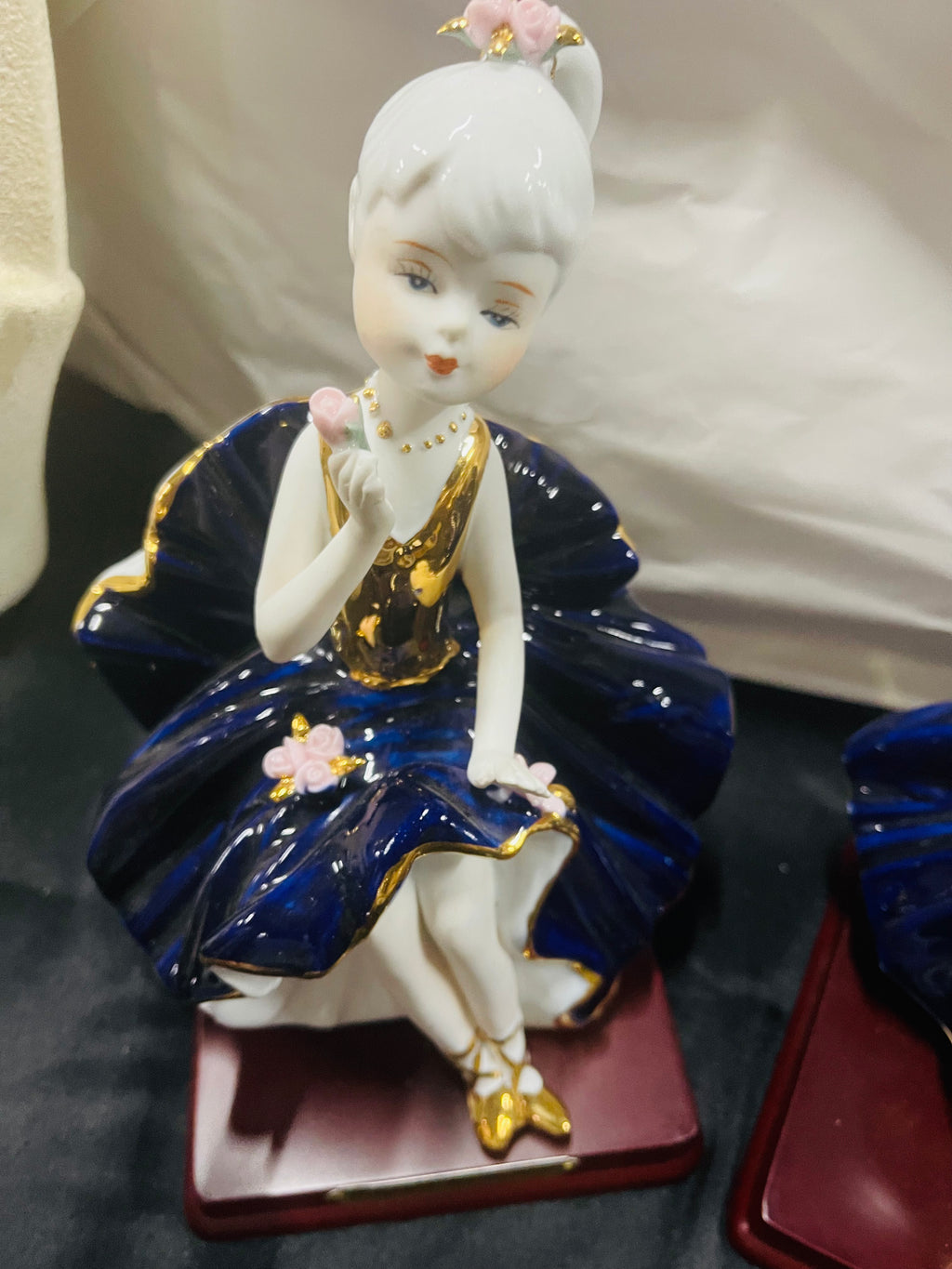 Pair of girl Ballet, dancing porcelain figures