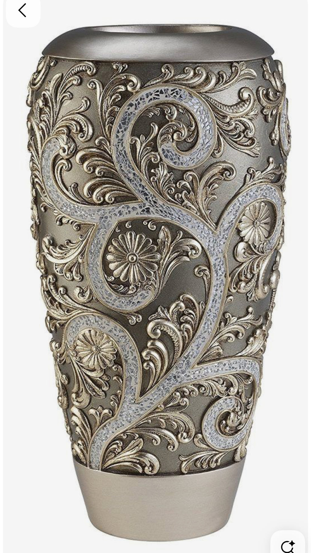 Elegant silver vine design decorative 5 pc Set